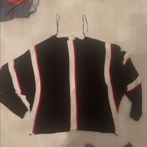 Stylish Sweater in Blue Red, and White